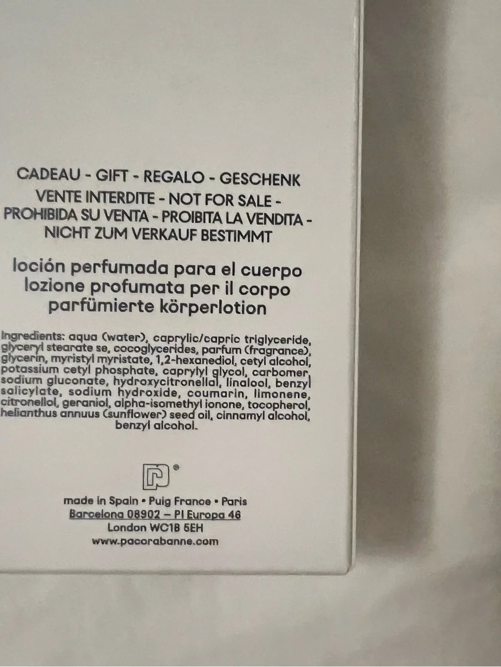 Paco Rabanne Fame Body Lotion